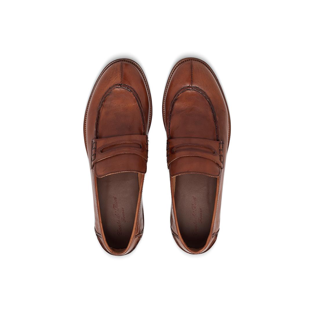 Men's Penny Loafers in Leather - Canto de' Ricci